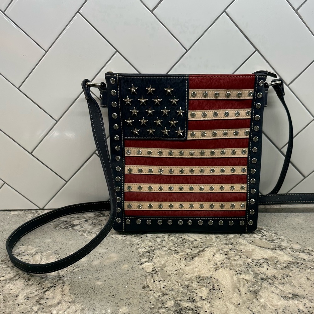 Montana West American Flag Crossbody Bag